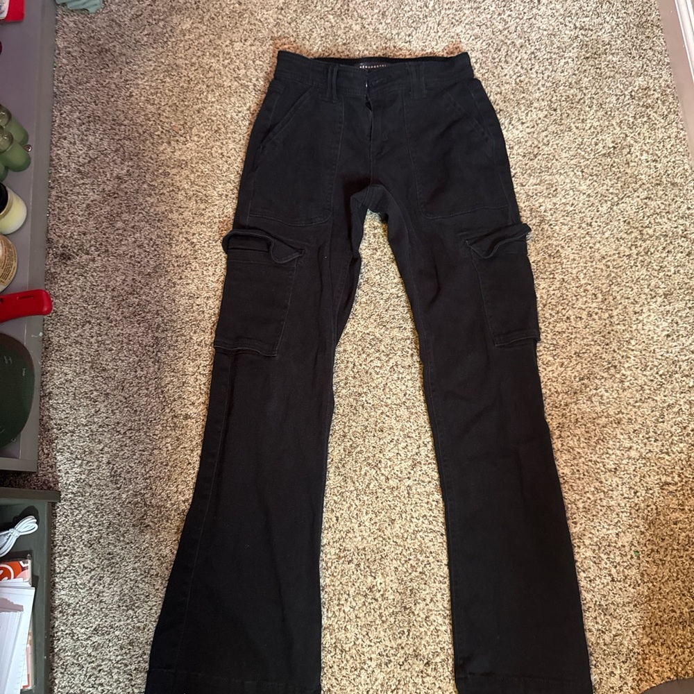 Aeropostale Black Flare Wide Leg Jeans